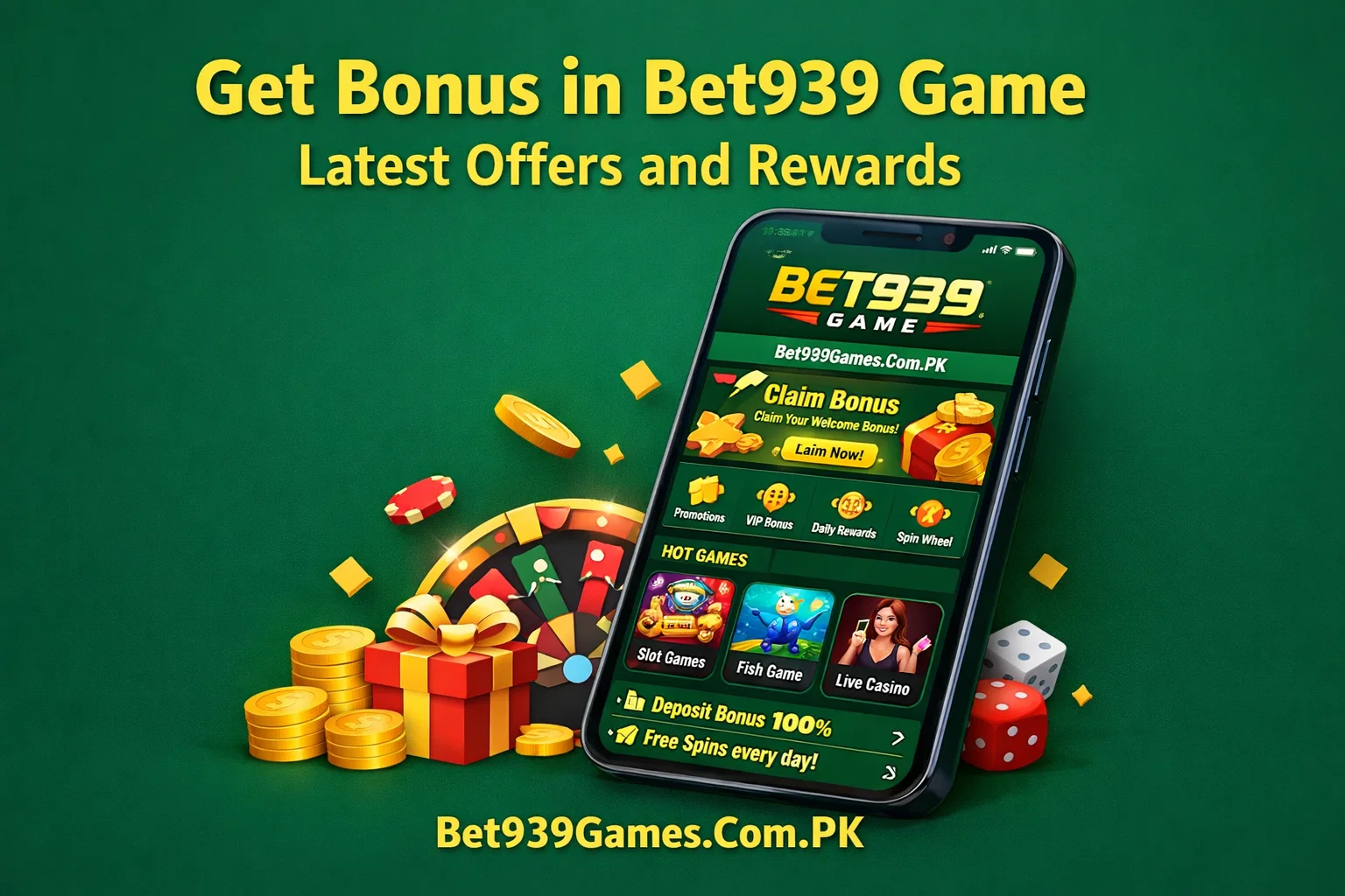 Get Bonus in Bet939 Game