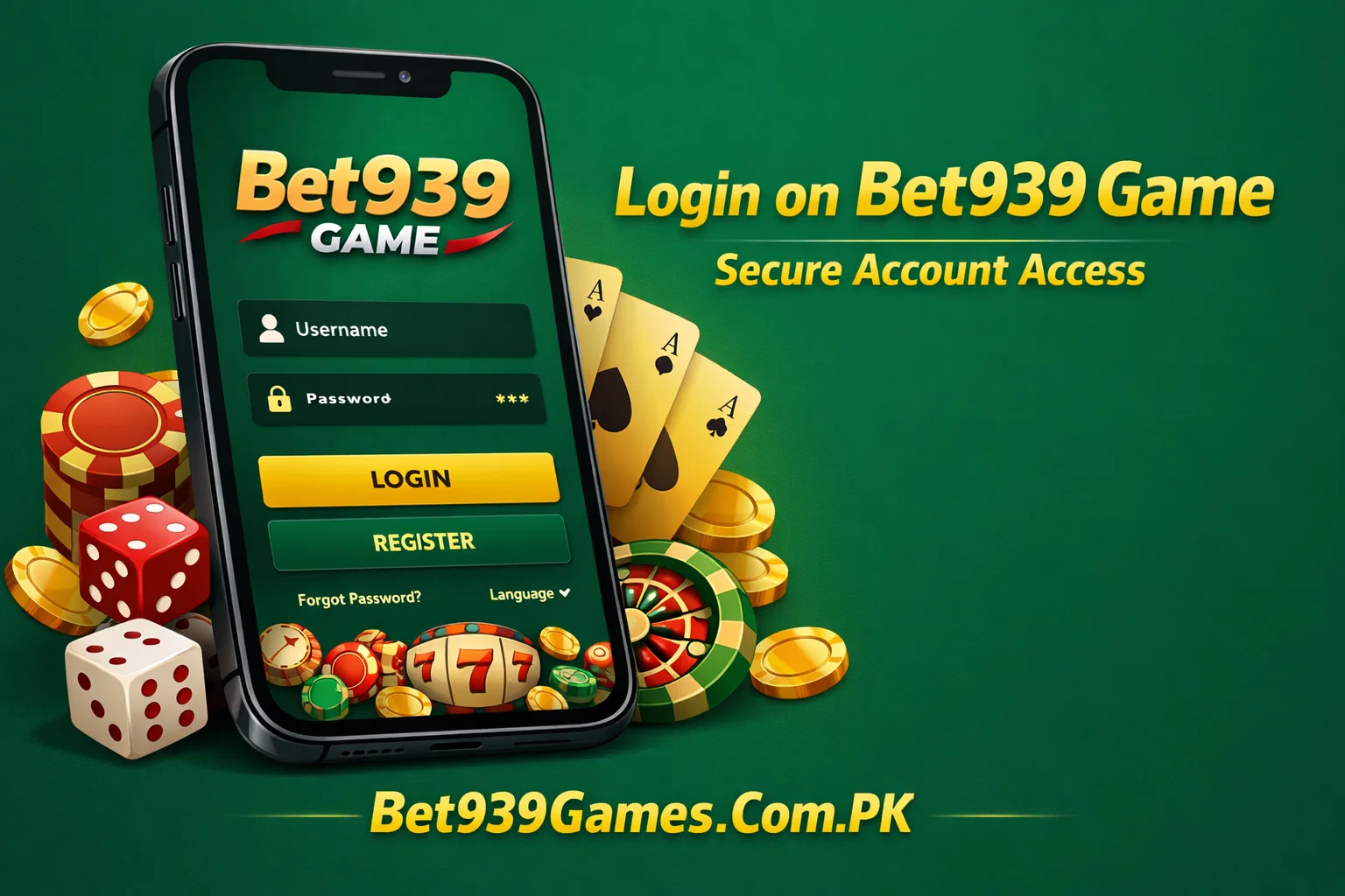 Login on Bet939 Game