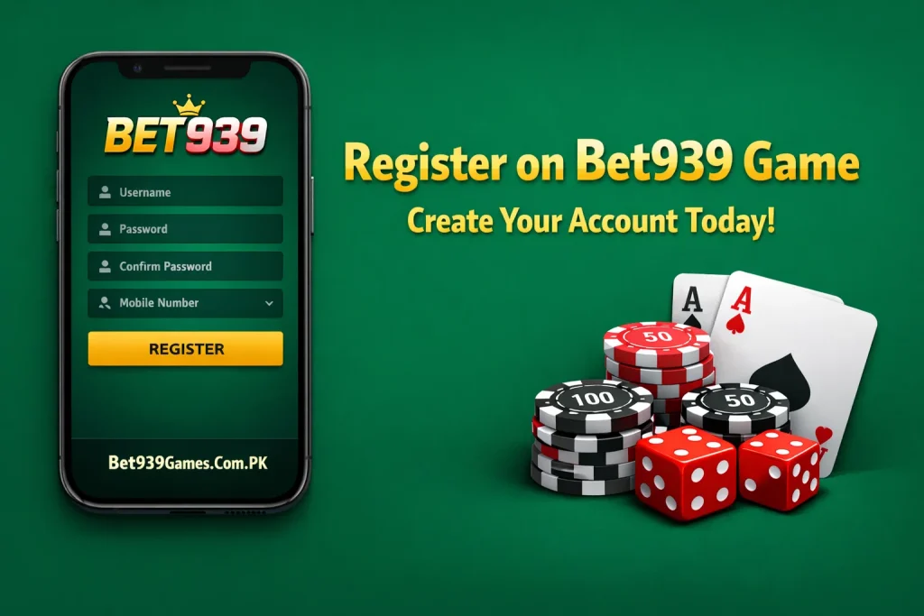 Register on Bet939 Game