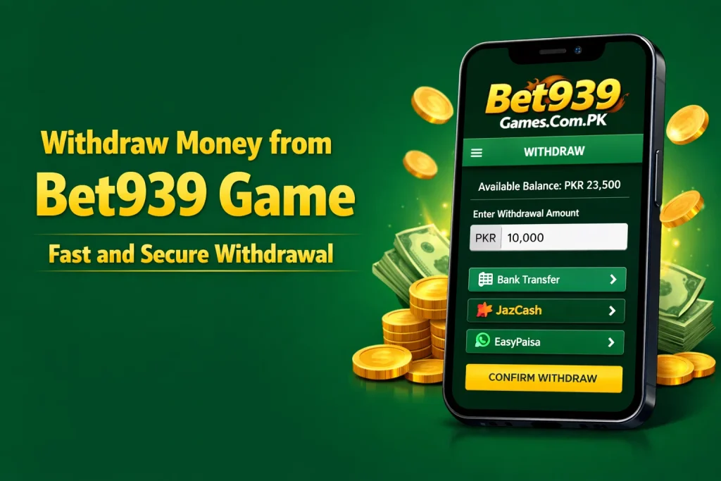 Withdraw Money from Bet939 Game