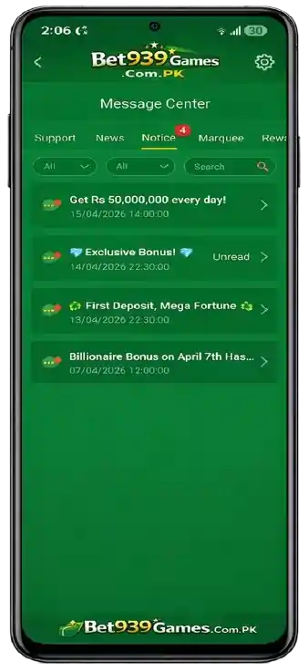 Bet939 Game Notice