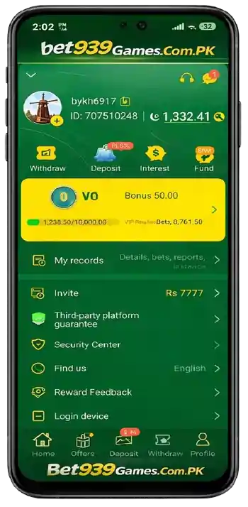 Bet939 Game Profile